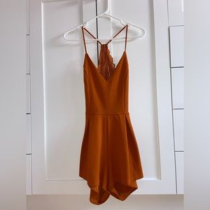 Revamped Burnt Orange Dress with Skort